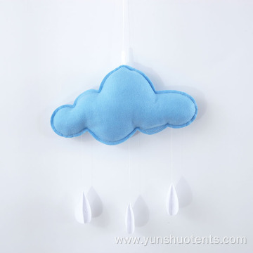 Clouds and raindrops room kindergarten ornaments